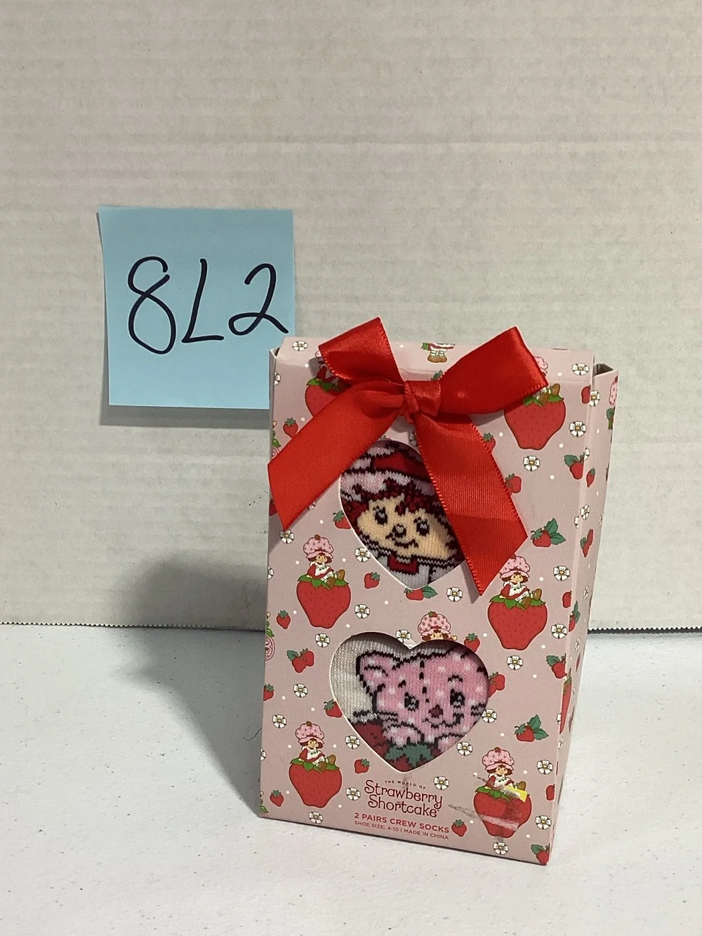 Pink Novelty Crew Socks - 2 Pair Gift Set